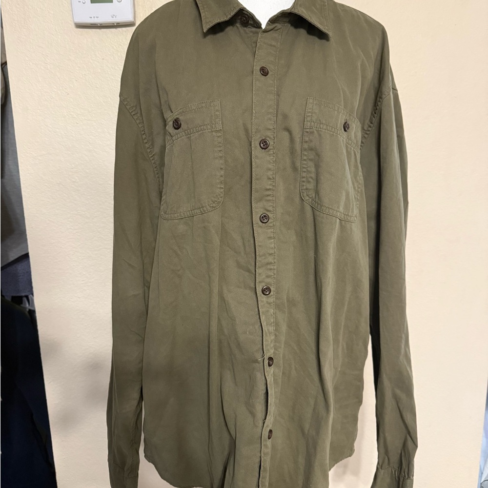 American Eagle Outfitters Men's AEO Flannel Lined Button Down Shirt in 3XL